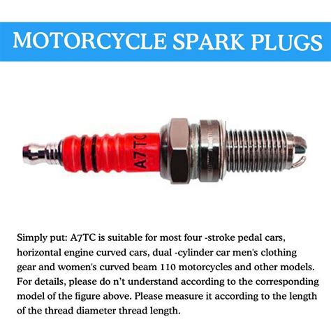 Motorcycle Spark Plugs Spark Plug For Gy6 Atv Dirt Bikes Scooters Go