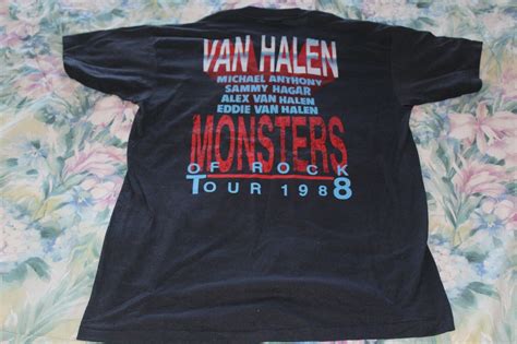 Van Halen Monsters Of Rock Concert Tour T Shirt Gem