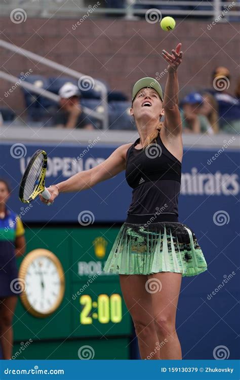 Grand Slam Champion Caroline Wozniacki of Denmark in Action during Her ...