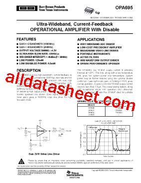 Opa Idbvr Datasheet Pdf Texas Instruments