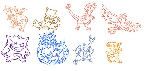 Pokemon Tattoo Pack 1 by Aerpenium on DeviantArt