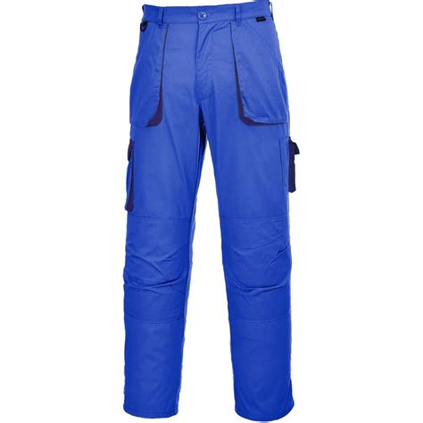 Portwest Texo Contrast Trouser Royal Blue Tall The Ppe Online Shop