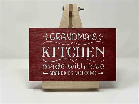 Carved Grandmas Kitchen Sign - PPC Handmade