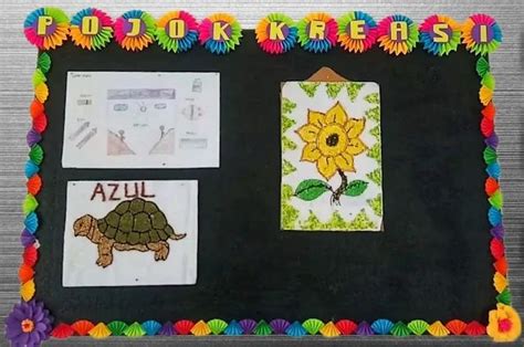 ide menarik hiasan pinggir papan tulis  mading sekol