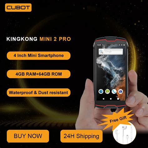 Cubot KingKong MINI 2 Pro 4 Inch Waterproof Mini Smartphone 4GB 64GB