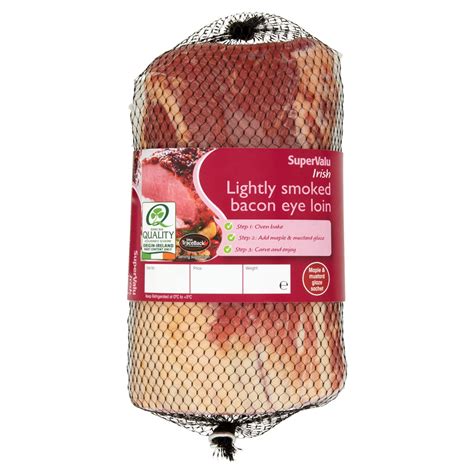 Supervalu Fresh Irish Lightly Smoked Bacon Eye Loin Kg