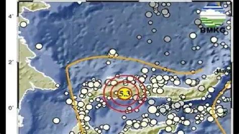 Gempa Bumi Magnitudo 5 3 Kamis Siang 10 Agustus 2023 Info Bmkg Di