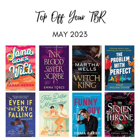 Top Off Your Tbr May 2023 Edition