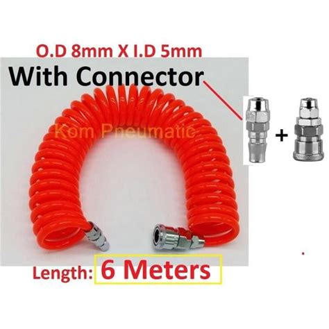 6M with connector Tuyau de compresseur d air en polyuréthane outil d