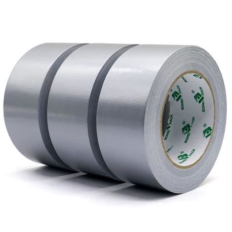 BOMEI PACK Unil Ruban Adhésif Toilé Gris Heavy Duty Duct Tape 3