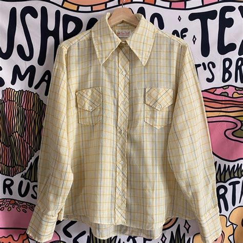 American Vintage Shirts Vintage 7s Western Mens Shirt Poshmark