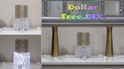 DOLLAR TREE DIY GLAM HOLIDAY VASE DECOR 2022 HIGH END DIY HOME DECOR