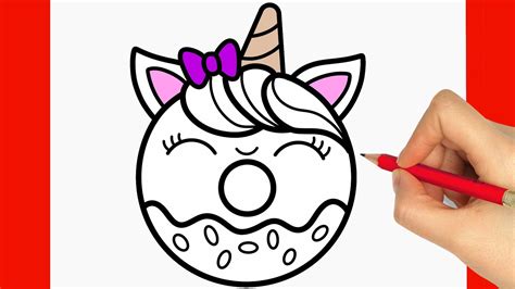 Como Desenhar Uma Rosquinha Kawaii Como Desenhar Um Donut Kawaii Youtube