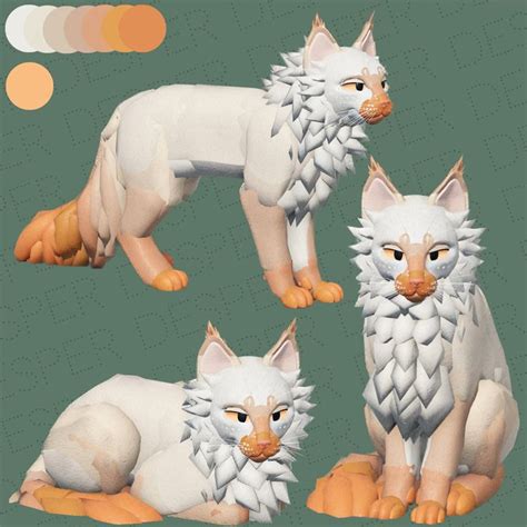 𓃠 ┓wcue White Orange Fade Cat Morph In 2024 Warrior Cats