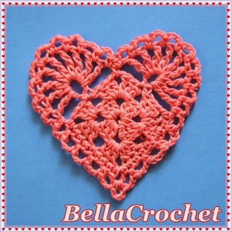 Bellacrochet Sweetie Hearts Applique Or Ornament A Free Crochet Pattern For You