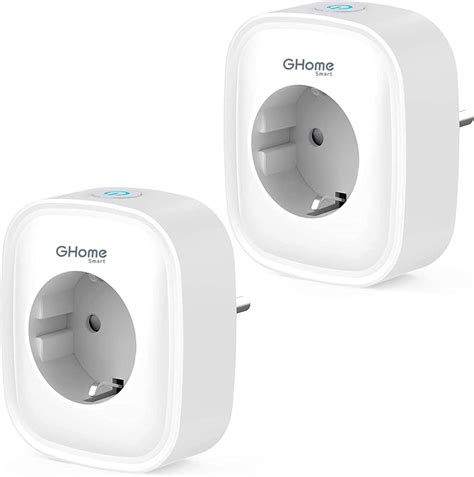 Ghome Smart Steckdose Mit Usb A Er Pack Alexa Steckdose Misst Den