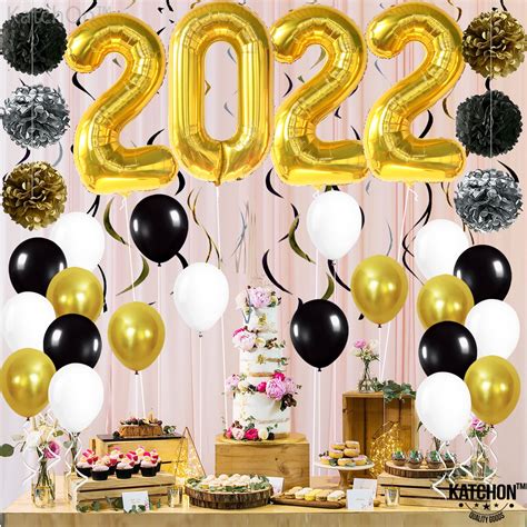 Buy Black And Gold Graduation Party Decorations Pack Of