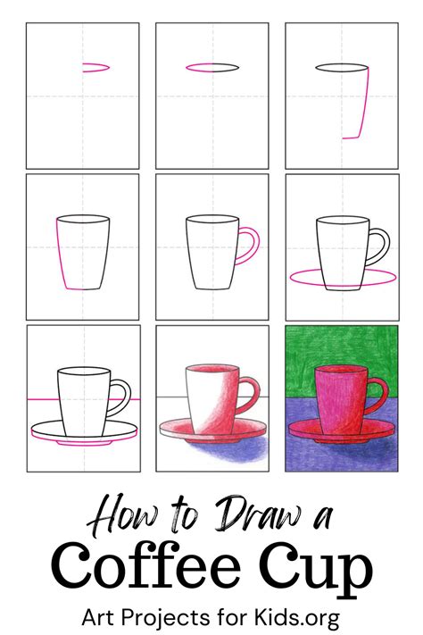 Easy How To Draw A Coffee Cup Tutorial Artofit