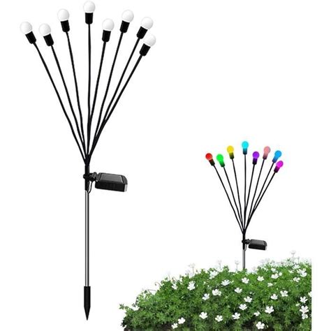 Lampes Solaires Firefly Lot De 2 Lampes Solaires Sur Piquet De Jardin