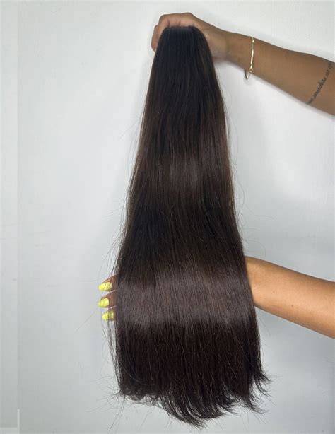 Cabelo Humano Vietnamita Premium Levemente Ondulado 65 CM Barão do Cabelo