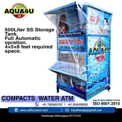 Aqua4u Digital Water Vending Atm Machine Coin Model Name Number AQ4U