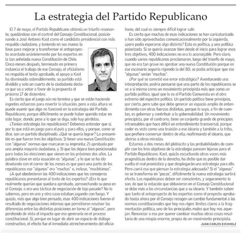 Juan Carlos Eichholz On Linkedin La Estrategia Del Partido Republicano