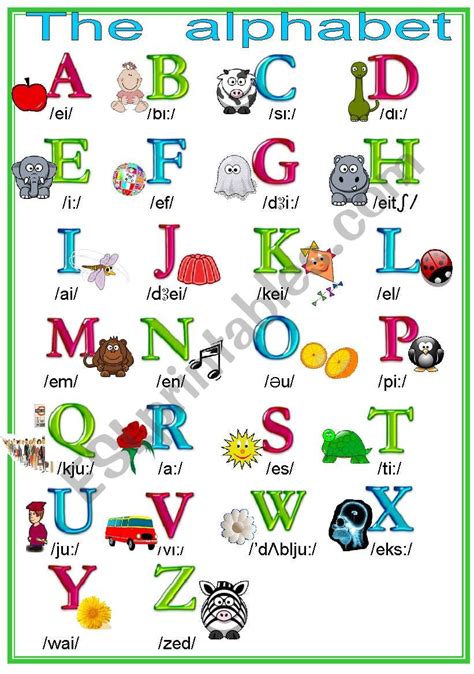 Alphabet Efl Worksheets Alphabetworksheetsfree