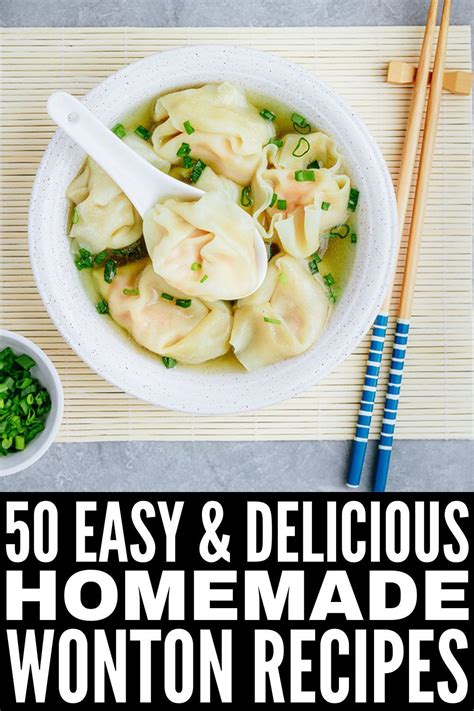 How To Make Wontons 50 Easy Tips And Wonton Recipes Wonton Recipes