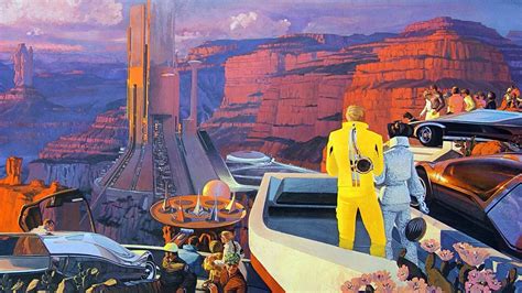 Retro Future Vision Of The Arizona Desert By John Berkey And Syd Mead