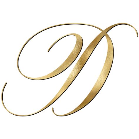 Gold Letter D 33891032 Png