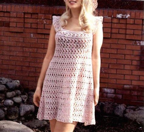 Crochet Dress Pattern Crochet Sexy Mini Dress Crochet Tunic Pattern