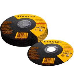 11 x Discos Abrasivo de Corte para Aço Inox de 4 1 2 Pol STANLEY K5906