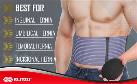 Abdominal And Umbilical Hernia Belt For Men Or Women Blitzu