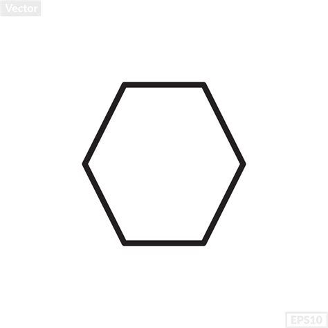 hexagon shape illustration vector graphic 22134075 Vector Art at Vecteezy