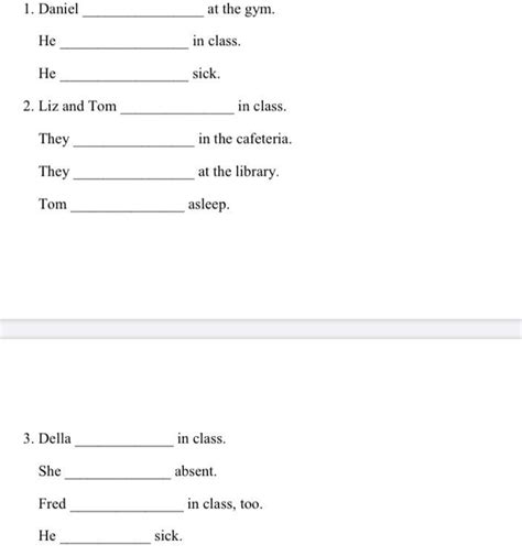 Urgente Complete Las Oraciones Con La Forma Correcta Del Verbo To