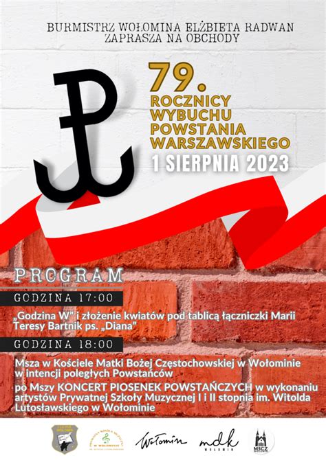 79 rocznica wybuchu Powstania Warszawskiego Gmina Wołomin