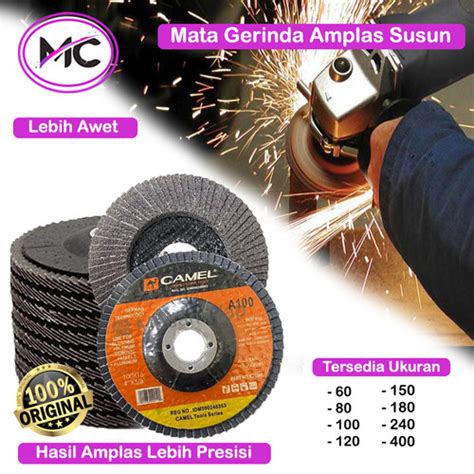 Jual Mata Gerinda Amplas Susun Inch Flap Disc Camel Original Gosok