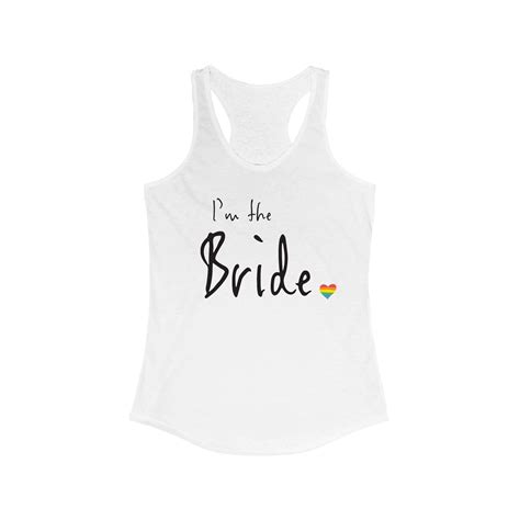 Lesbian Bride Matching Tank Top Lesbian Wedding Tee Im Etsy Uk