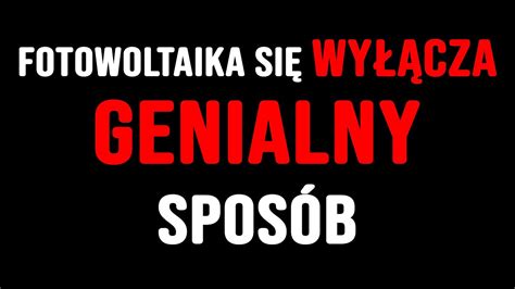 Fotowoltaika Najta Szy Spos B Na Niskie Napi Cie V Youtube