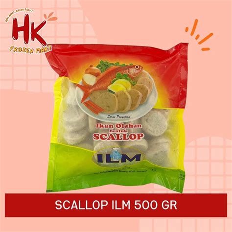 Jual Scallop Olahan Ikan ILM 500 Gr Bakso Sosis Grill Bakar Dimsum