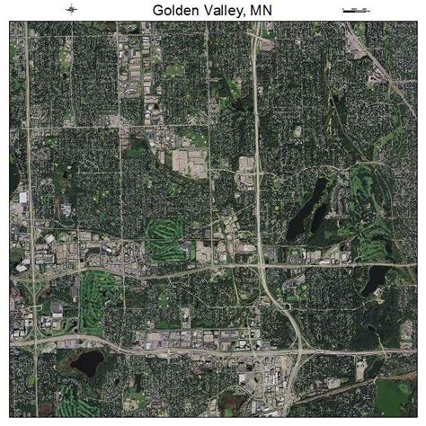 Aerial Photography Map of Golden Valley, MN Minnesota