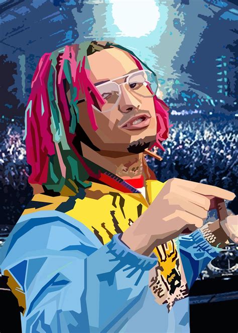 Lil Pump Wpap Pop Art Poster By Nguyen Dinh Long Displate