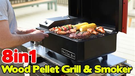 Portable Wood Pellet Grill And Smoker With Intelligent Temperature