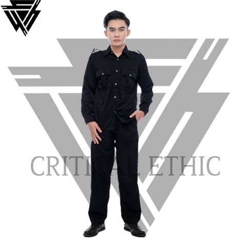 Jual Critical Seragam Safari Lengan Panjang Seragam Satpam Seragam