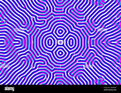 Abstract background with optical illusion generative pattern and ...