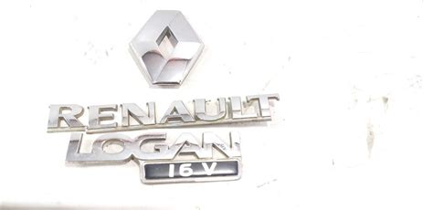 EMBLEMA SIMBOLO LETREIRO TAMPA TRASEIRA RENAULT LOGAN 1 0 16V Ano 2010