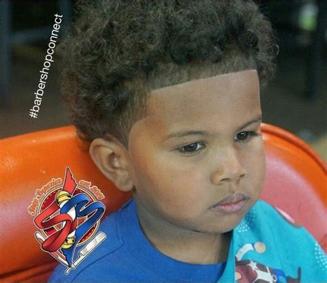 Adorable Curly Fro W A Fresh Shape Up Baby Boy Hairstyles Boys