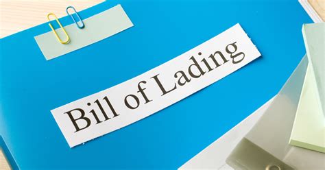 Bill Of Lading Meaning Types Example And Purpose