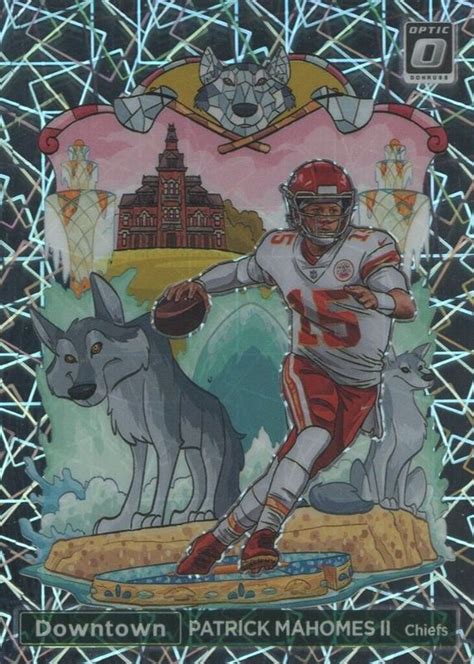 Patrick Mahomes II 2022 Optic DT PM Downtown Price Guide Sports Card