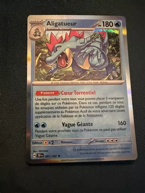 CARTE POKÉMON ALIGATUEUR REVERSE 041 162 EV5 TEF FORCES TEMPORELLES